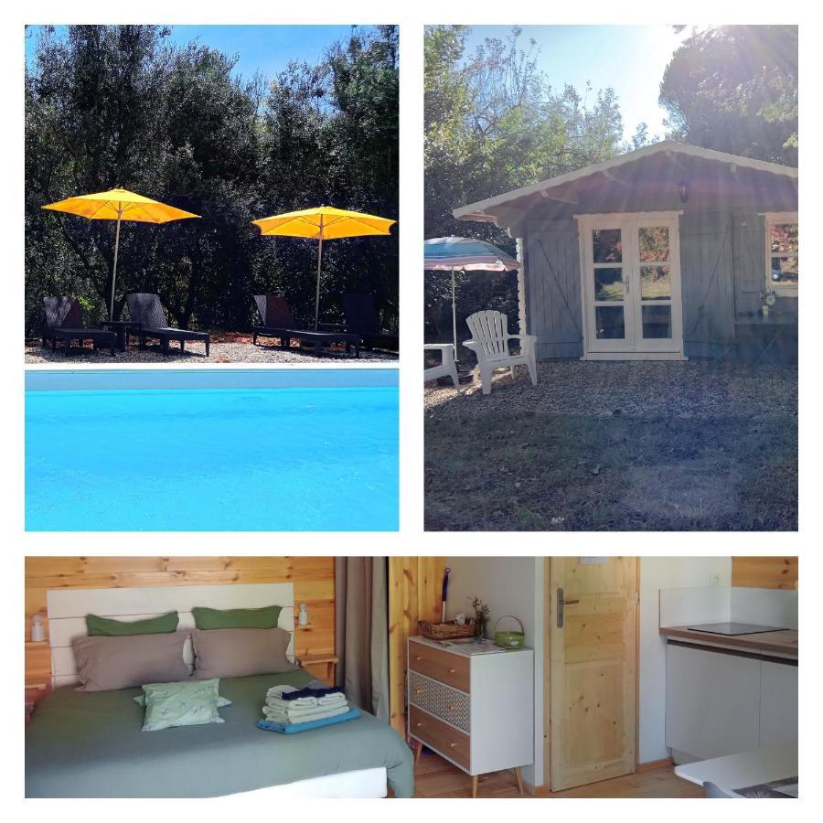 Chalet "Le Petit Olivier" Gites Appart 'Hotel L'Echappee Belle D'Aubenas Logement 2 Sur 3 Ngoại thất bức ảnh
