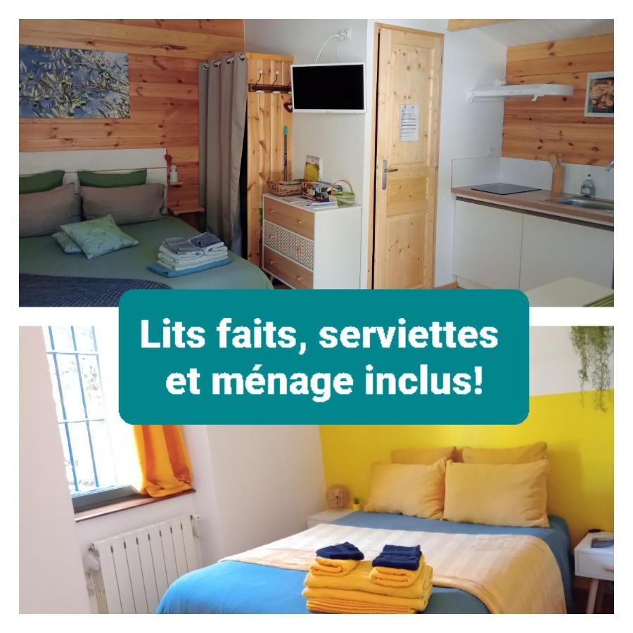 Chalet "Le Petit Olivier" Gites Appart 'Hotel L'Echappee Belle D'Aubenas Logement 2 Sur 3 Ngoại thất bức ảnh